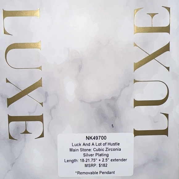 Luxe Layer 2025 - Luck and a lot of Hustle BP Necklace - Picture 6 of 6